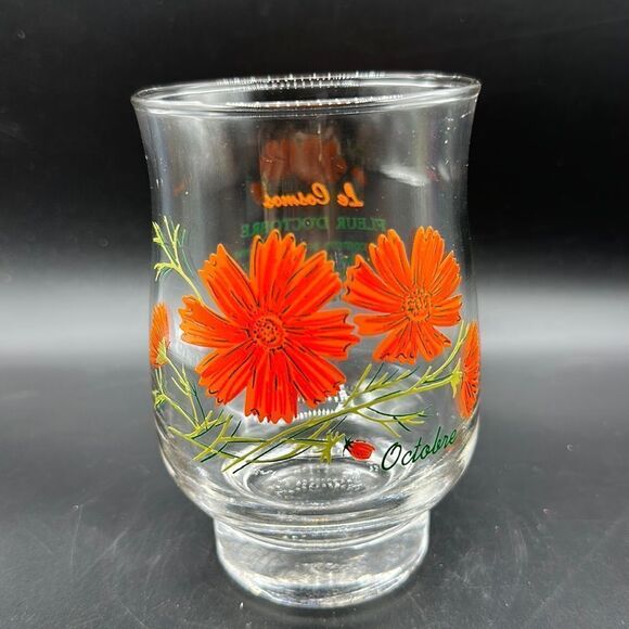 Le Cosmos fleur D’Octobre glass - Picture 1 of 2
